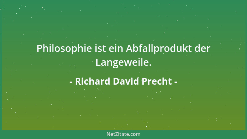 Richard David Precht - Wir brauchen nicht mehr Zeug, wir brauchen jetzt mehr Zeit....