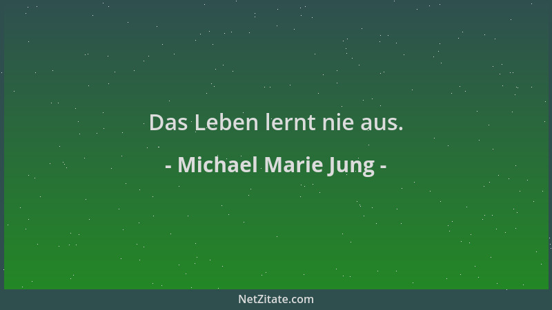 Michael Marie Jung - Das Leben lernt nie aus....