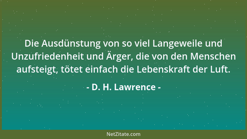 D. H. Lawrence - Es ist viel weniger kompliziert, wenn man keusch bleibt....