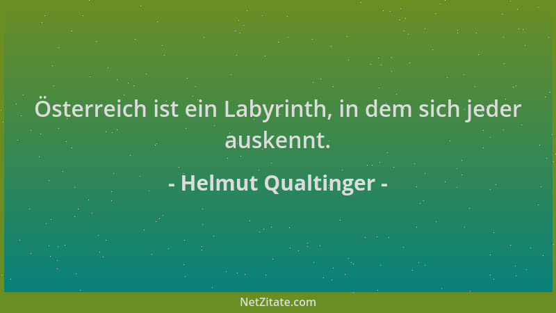Helmut Qualtinger - Österreich ist ein Labyrinth, in dem sich jeder auskennt....