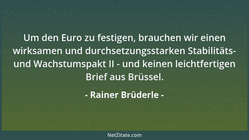 Rainer Brüderle - Um den Euro zu festigen, brauchen wir einen wirksamen und durchsetzungsstarken Stabilitäts- und Wachstums...