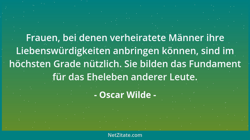 Oscar Wilde - Nur das Moderne kann jemals altmodisch werden....