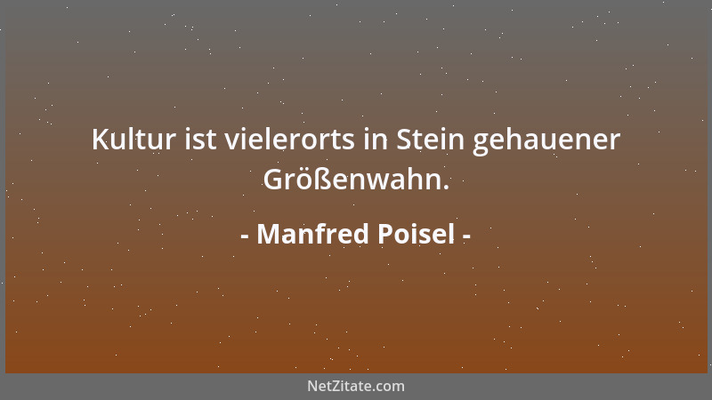 Manfred Poisel - Die Kränze am Sarg sind seine Räder ins Jenseits....