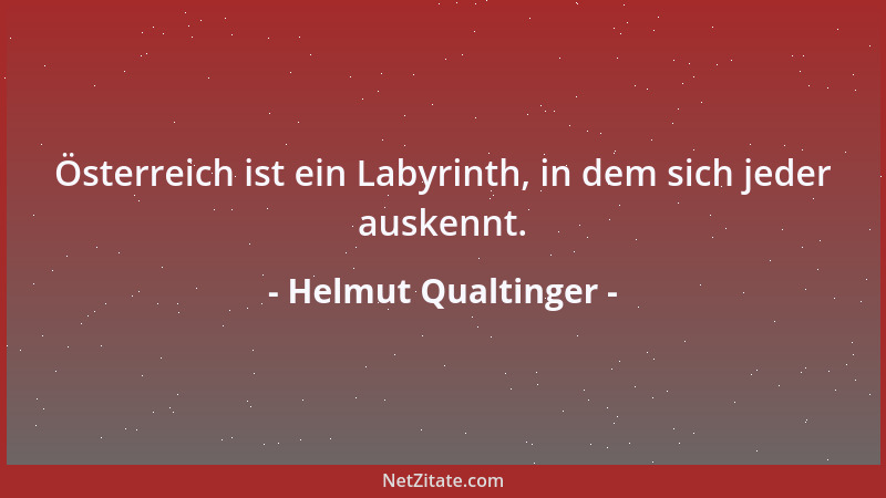 Helmut Qualtinger - Österreich ist ein Labyrinth, in dem sich jeder auskennt....