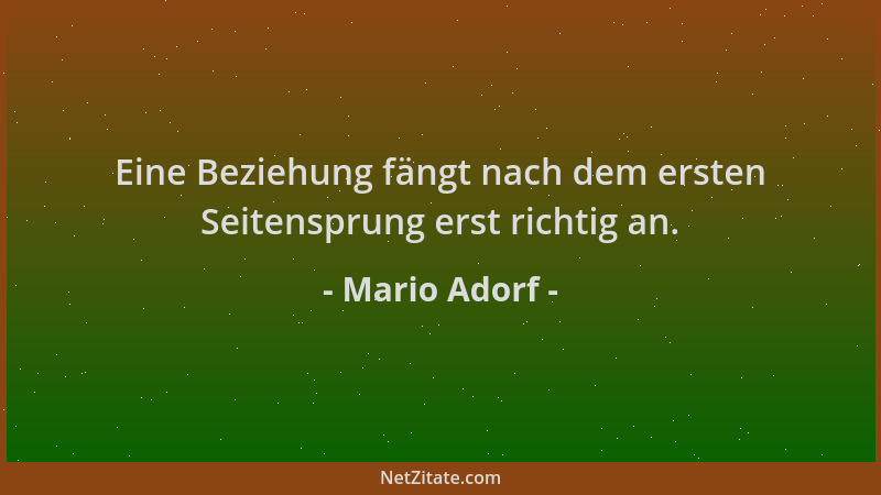 Mario Adorf - Eine Beziehung fängt nach dem ersten Seitensprung erst richtig an....