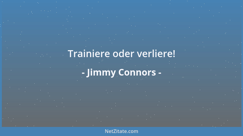 Jimmy Connors - Trainiere oder verliere!...