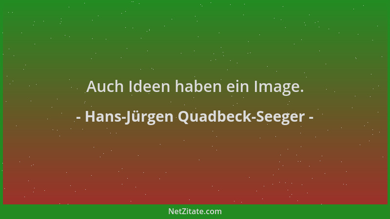 Hans-Jürgen Quadbeck-Seeger - Auch Ideen haben ein Image....