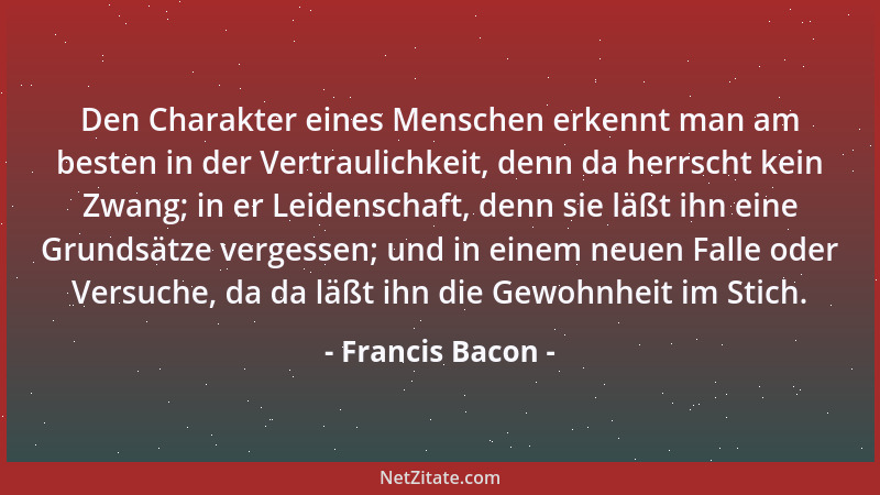 Francis Bacon - Vier Säulen stützen den Tempel der irdischen Glückseligkeit: Gesundheit, Gemütsruhe, Wohlstand und Freundsc...