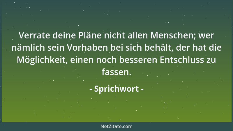 Sprichwort - Eine alte Henne gibt eine gute Suppe....