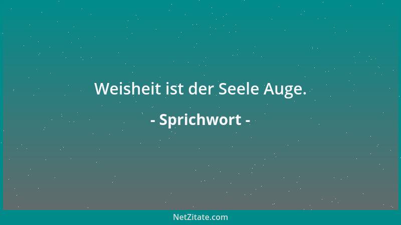 Sprichwort - Wenn die Wunde geheilt ist, verschwinden die Fliegen....