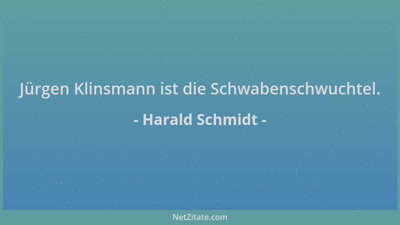 Harald Schmidt - Jürgen Klinsmann ist die Schwabenschwuchtel....