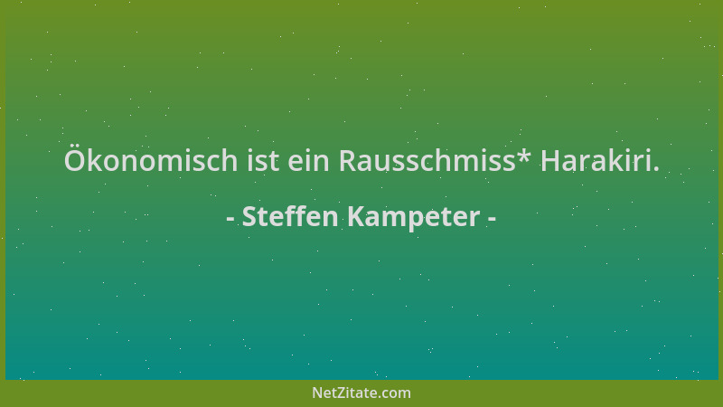 Steffen Kampeter - Ökonomisch ist ein Rausschmiss* Harakiri....