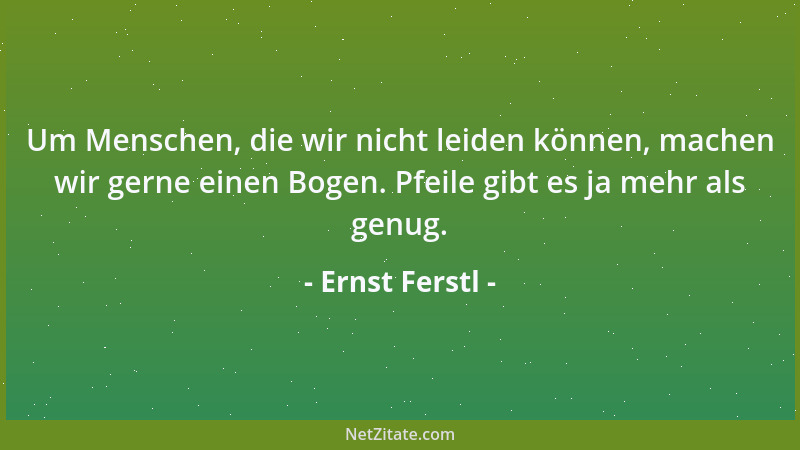 Ernst Ferstl - Die Uhr ist ein Zeitnehmer, also kein Zeit-Geber....