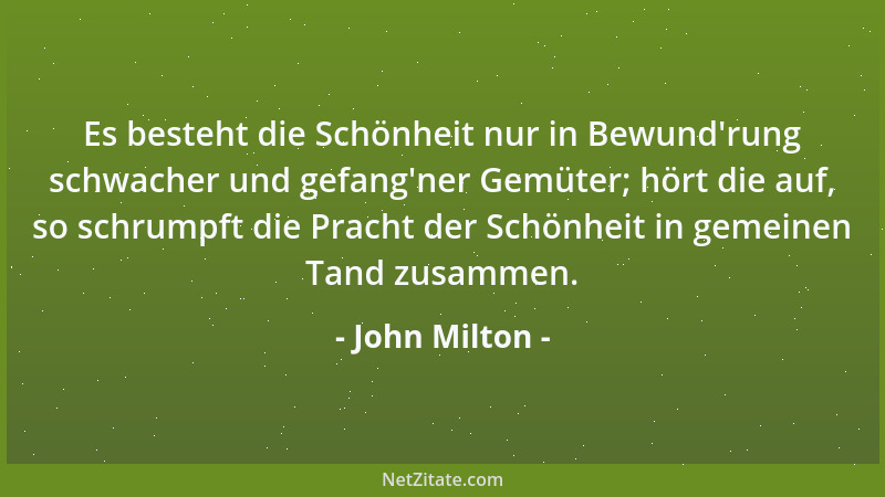 John Milton - Irrtum ist nur die Meinung im Werden....