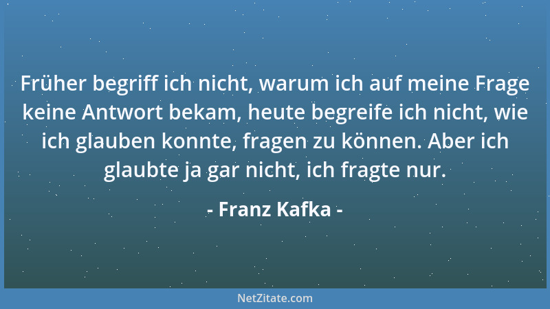 Franz Kafka - Wir graben den Schacht von Babel....