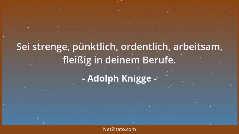 Adolph Knigge - Zwang tötet....