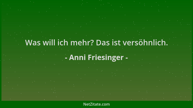 Anni Friesinger - Was will ich mehr? Das ist versöhnlich....