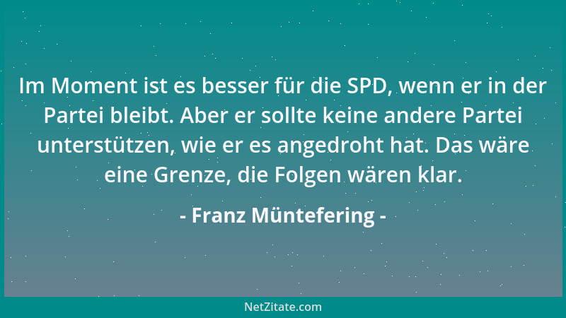 Franz Müntefering - Frau Merkel hat keinen Gestaltungswillen....