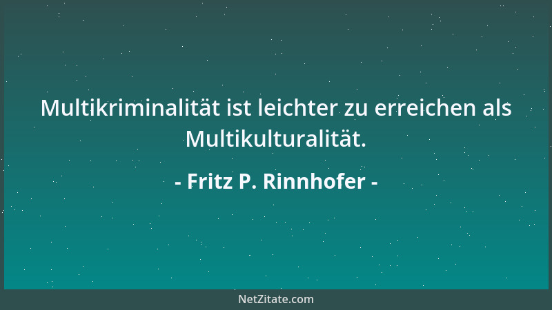 Fritz P. Rinnhofer - Durch Wiederholung wird sogar das Banalste zur Kunst....