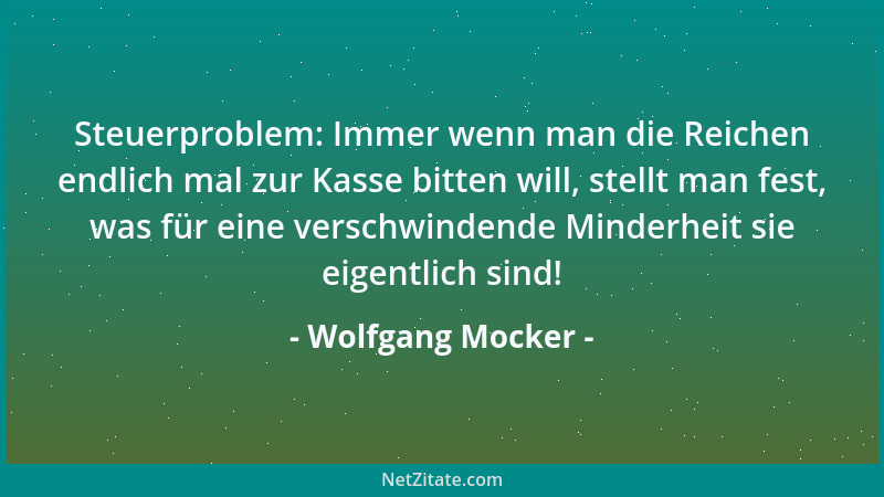 Wolfgang Mocker - Gute Vorsätze fasse ich nur noch, nachdem ich sie eingehalten habe....