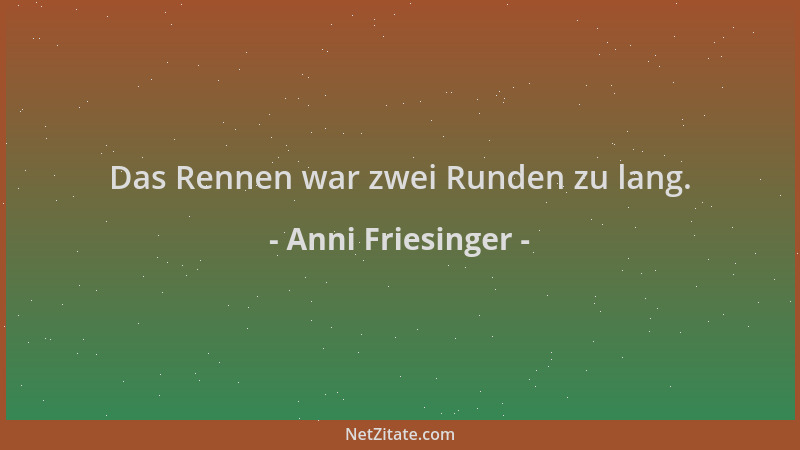 Anni Friesinger - Das Rennen war zwei Runden zu lang....