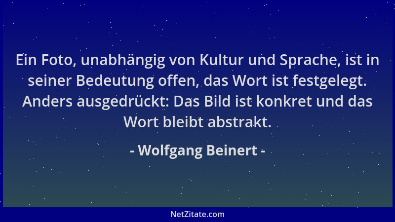 Wolfgang Beinert - Ein Foto, unabhängig von Kultur und Sprache, ist in seiner Bedeutung offen, das Wort ist festgelegt. And...