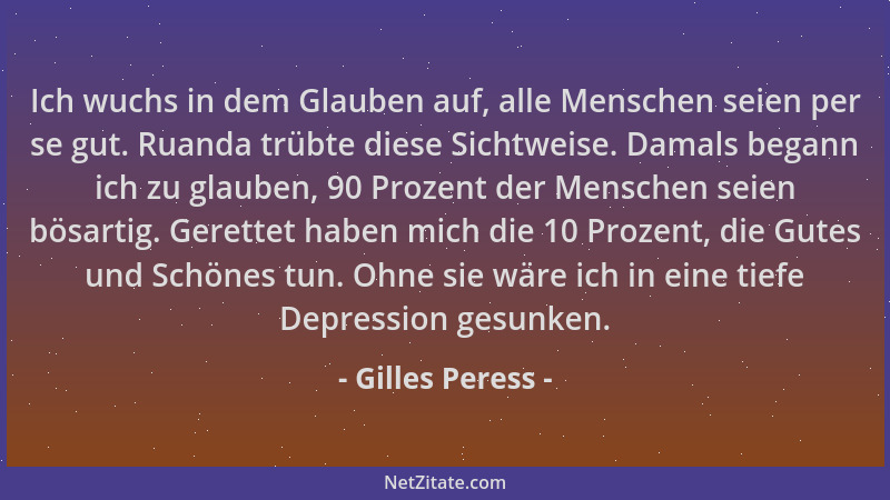Gilles Peress - Ich wuchs in dem Glauben auf, alle Menschen seien per se gut. Ruanda trübte diese Sichtweise. Damals begann...