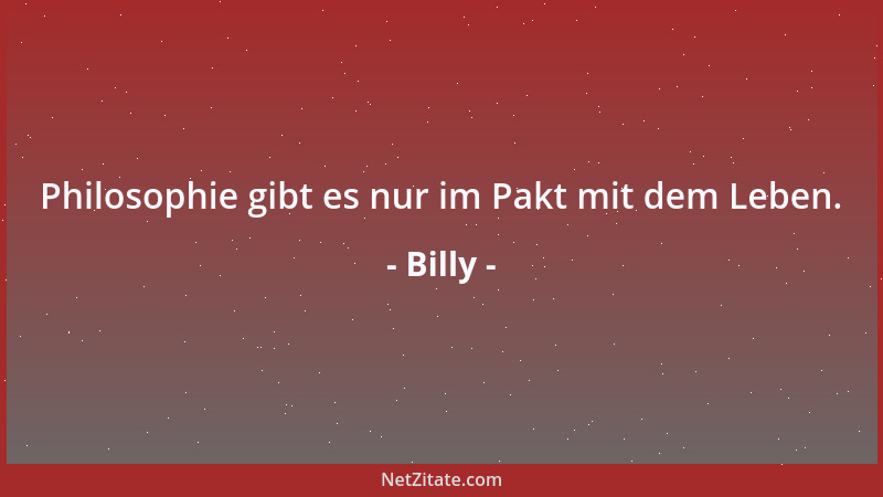 Billy - Das Elysium der Abgase: die Nasenhöhle der Städter....