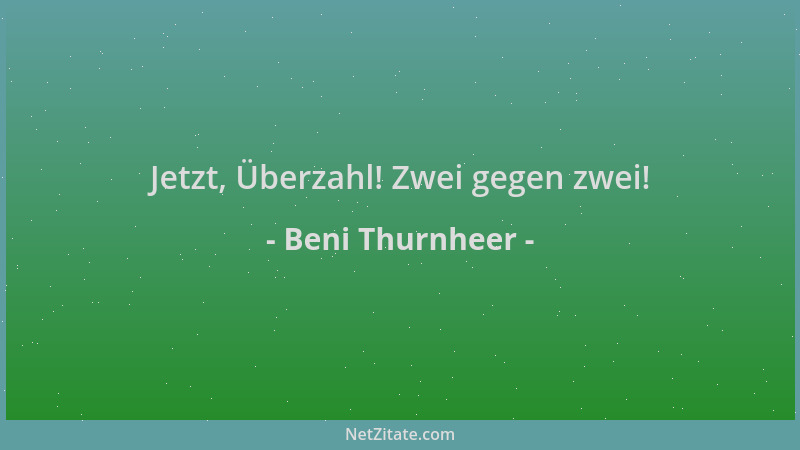 Beni Thurnheer - Jetzt, Überzahl! Zwei gegen zwei!...