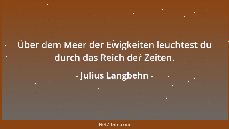 Julius Langbehn - Man  "hat " freilich den Schmetterling, wenn er gespießt und den Menschen, wenn er gekreuzigt ist; aber sei...