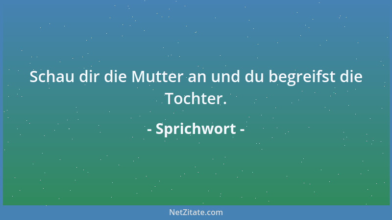Sprichwort -  "Mein Unglück ist zu überschauen ", sagte der Mann, und heiratete eine kleine Frau....