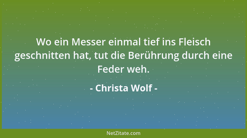 Christa Wolf - Schreiben ist groß machen....