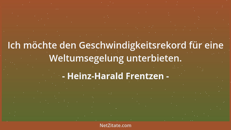 Heinz-Harald Frentzen - Ich möchte den Geschwindigkeitsrekord für eine Weltumsegelung unterbieten....