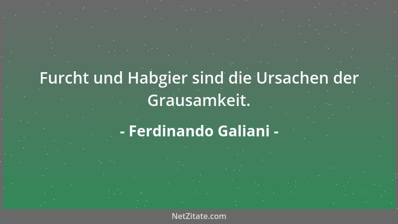 Ferdinando Galiani - Die wahre Ruhe kann nur in der Wahrheit liegen....