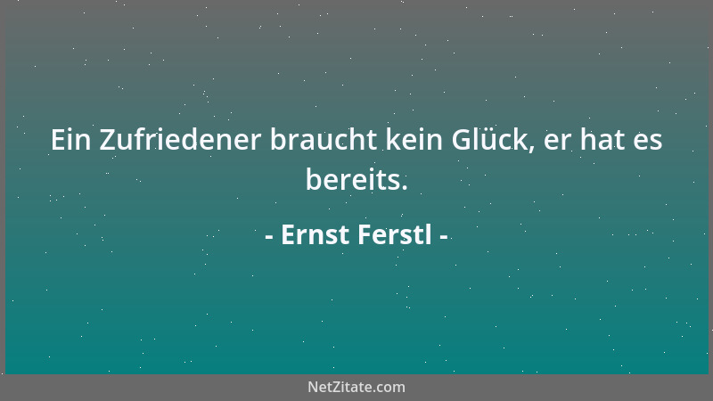 Ernst Ferstl - Ständig gehetzte Zeitgenossen vermitteln den Eindruck, daß sie ihr Leben unbedingt in Rekordzeit hinter sich...
