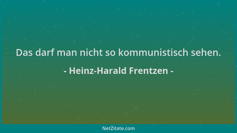 Heinz-Harald Frentzen - Das darf man nicht so kommunistisch sehen....