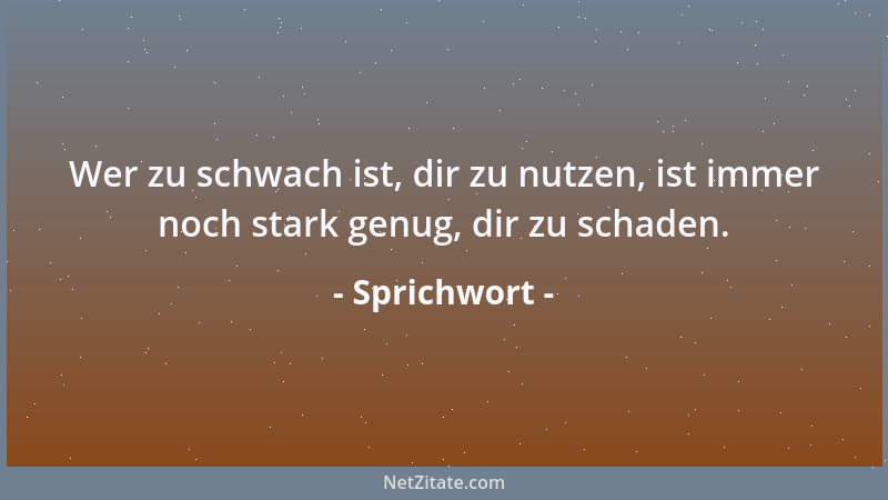 Sprichwort - Aus leerer Schüssel schmeckt es nicht, selbst wenn sie silbern wäre....