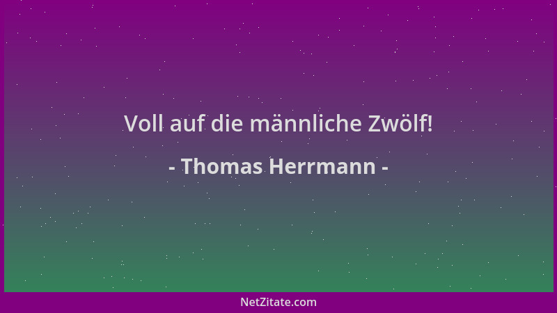 Thomas Herrmann - Voll auf die männliche Zwölf!...