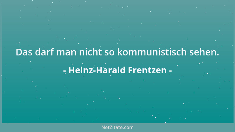Heinz-Harald Frentzen - Das darf man nicht so kommunistisch sehen....