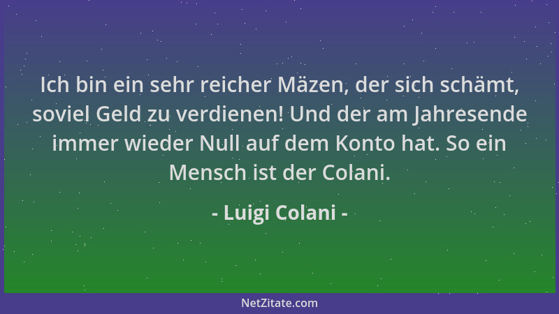 Luigi Colani - Ich bin ein sehr reicher Mäzen, der sich schämt, soviel Geld zu verdienen! Und der am Jahresende immer wiede...