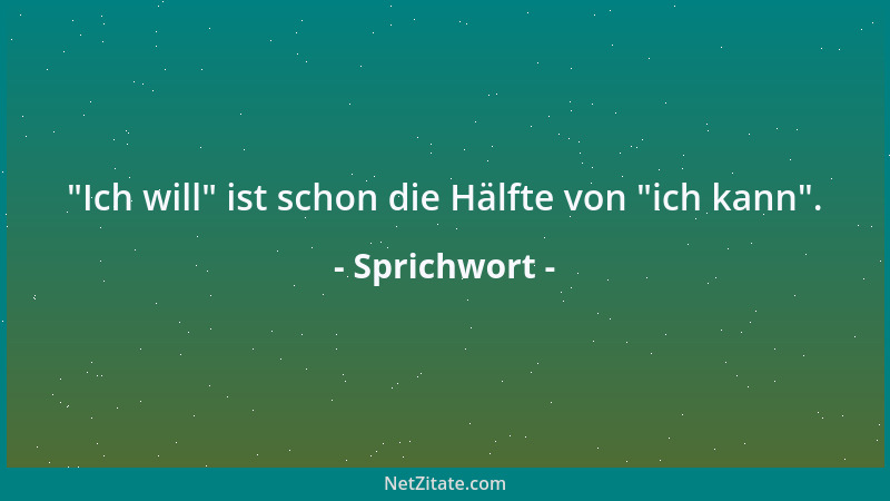 Sprichwort - Für Hungrige und Durstige ist leicht zu kochen....