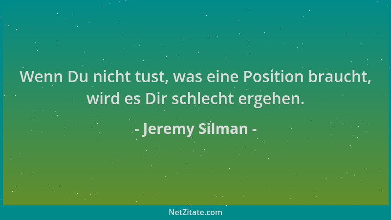 Jeremy Silman - Wenn Du nicht tust, was eine Position braucht, wird es Dir schlecht ergehen....