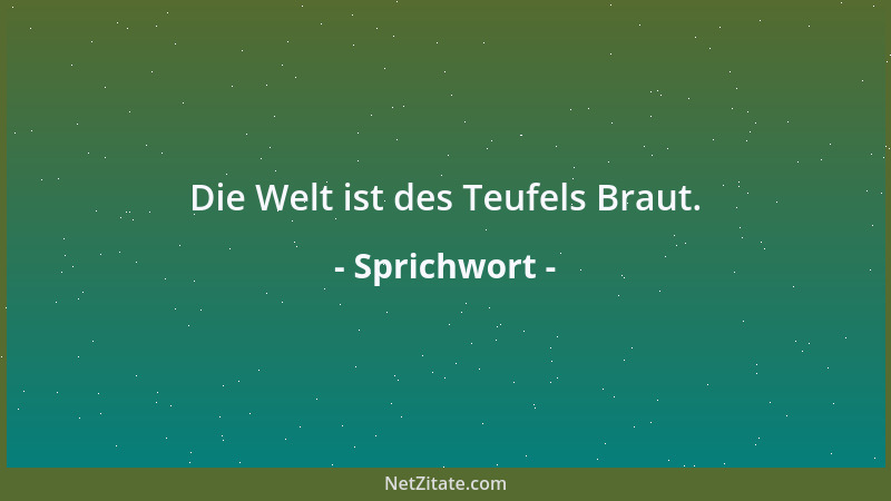 Sprichwort - Der Krieg leidet kein Probestück....