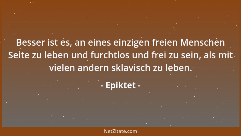 Epiktet - Ertrage und entsage....