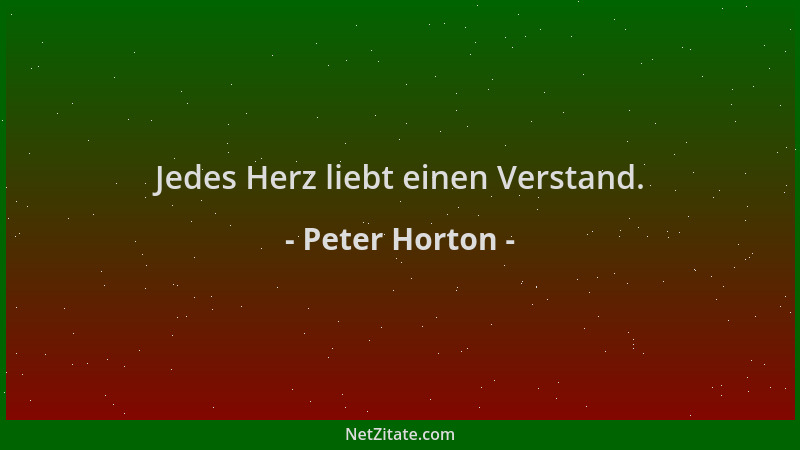 Peter Horton - Jedes Herz liebt einen Verstand....