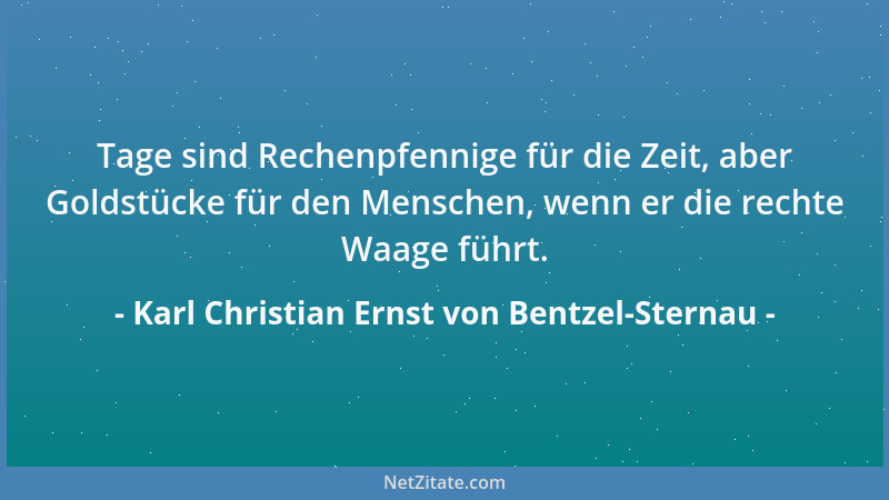 Karl Christian Ernst von Bentzel-Sternau - Männlich handeln fordert mehr als einen Bart und einen Degen....
