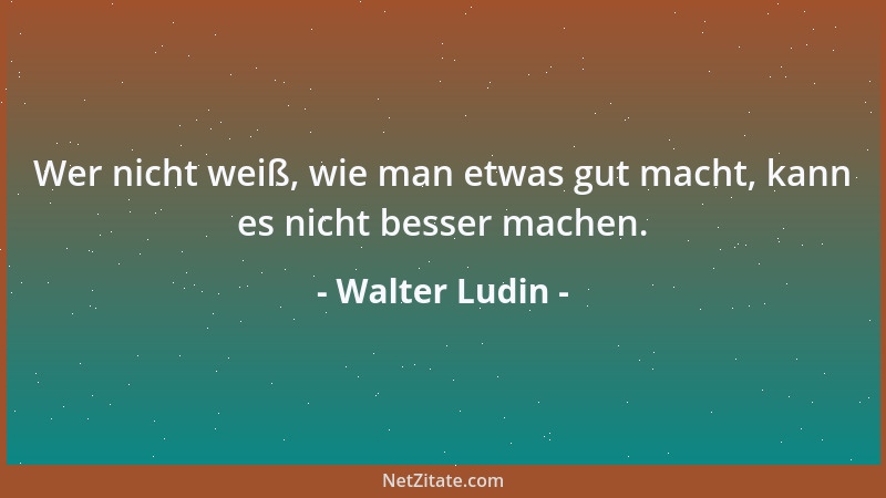 Walter Ludin - Wer nicht mehr sucht, findet....