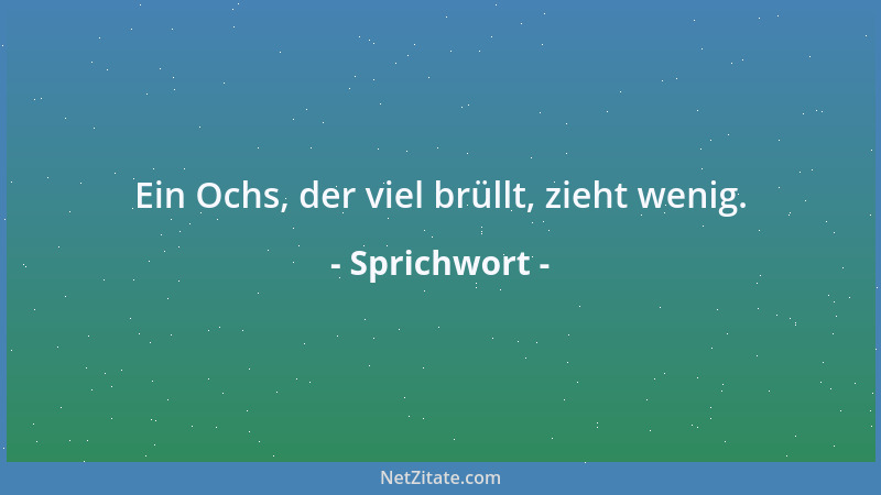 Sprichwort - Gute Exempel, halbe Predigt....