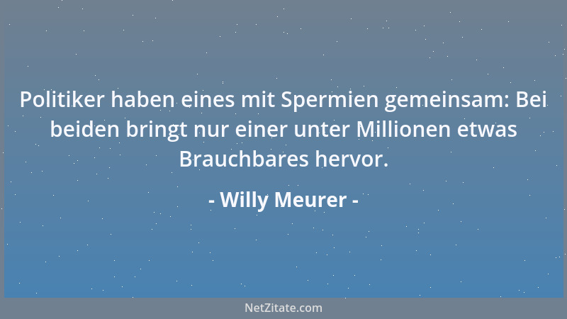 Willy Meurer - Ein Tag voller Sorgen kostet mehr Kraft als ein Tag voller Arbeit....
