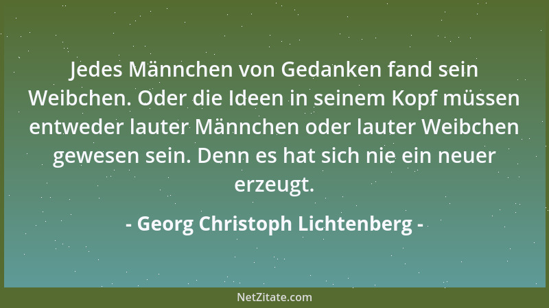 Georg Christoph Lichtenberg - Heutzutage haben wir schon Bücher von Büchern und Beschreibungen von Beschreibungen....